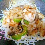 ご飯がすすむ♪鶏肉とたっぷり野菜の炒め物